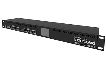 MikroTik RB3011UiAS-RM Switch Managed 1.4GHz, 1GB, 10xGE, 1xSFP, PoE in/out, USB 3.0 