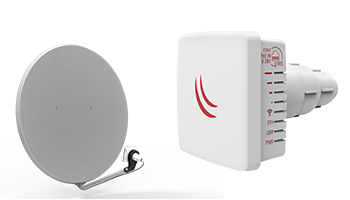 Mikrotik RBLDF-5ND LDF 5Dual chain 5GHz system for long distance links with satellite offset dish