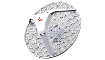 MikroTik RBLHG-5ND AP LHG 5, 5GHz 802.11a/n, 600 MHz, 64 MB, 1xFE, 24.5 dBi, PoE in, Nv2 TDMA