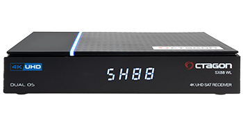 OCTAGON SX88 V2 4K UHD S2+IP 5G Wi-Fi 1xDVB-S2 E2 Linux Smart TV Sat Receiver