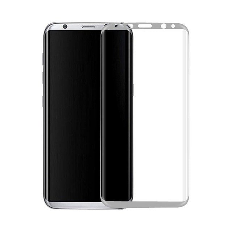 OEM Fullscreen Glass protector For Samsung Galaxy S8 Plus, 0.3mm, Silver - 52296