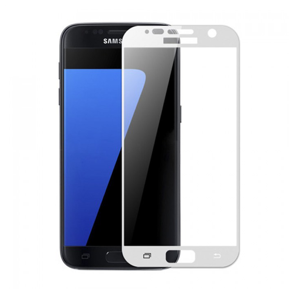 OEM Glass protector Full 3D, For Samsung Galaxy S7, 0,3mm, White - 52299
