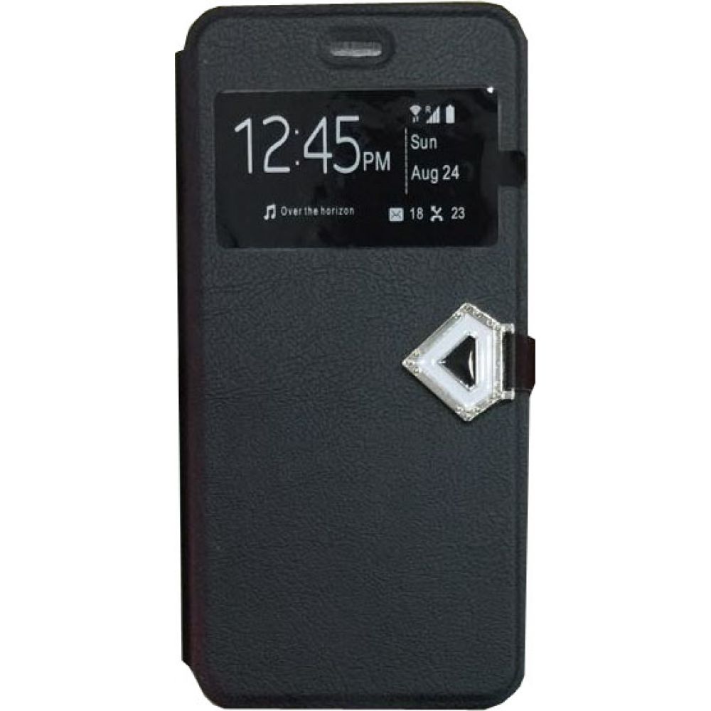 OEM Casefor iPhone 6/6S , Imitation leather, Silicone, Black -51171 