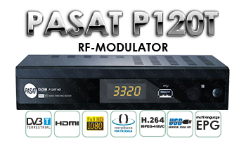 Pasat P120t MPEG4 HDTV RF-Modulator