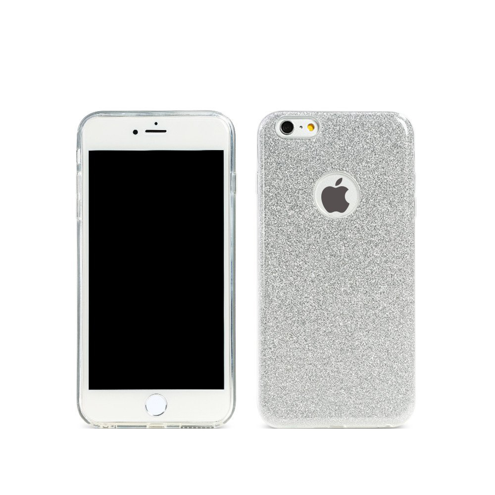 Remax Glitter, Protector for iPhone 6/6S Plus, TPU, Slim, Silver - 51430 