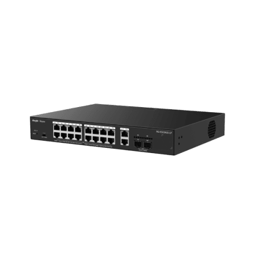 Ruijie RG-ES220GS-LP 20-Port Gigabit Smart Cloud-Managed PoE+ Switch – 16× PoE Ports 180W Budget