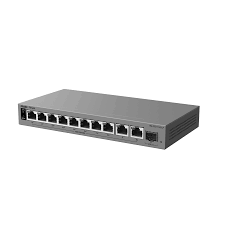 Ruijie RG-ES211GS-LP Switch, 8xGbE PoE+, 2x GbE, 1x GbE/SFP, 70W, up to 32 VLANs