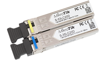 MikroTik S-3553LC20D SFP Set 1.25G, LC, up to 20 kilometer Single Mode, DDM