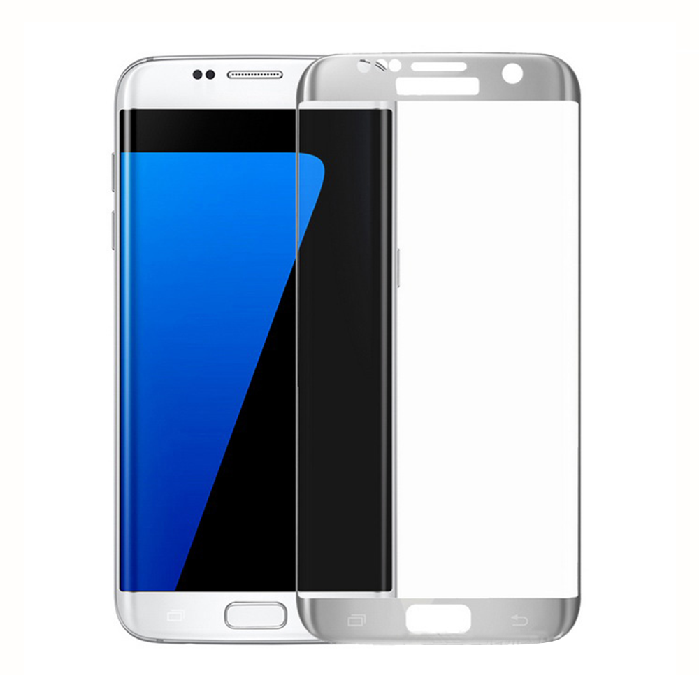 OEM Fullscreen Glass protector For Samsung Galaxy S7 Edge, 0.3mm, Silver - 52286