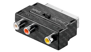 Scart OEM to 3x Chinch IN / OUT Switch Head
