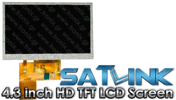Satlink 4.3 inch HD TFT LCD Screen