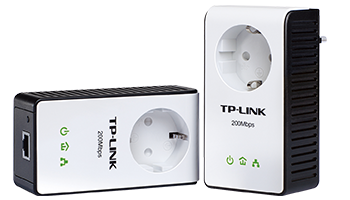 TP-LINK TL-PA251KIT, AV200,Adapter Powerline EU Socket, Twin Pack.