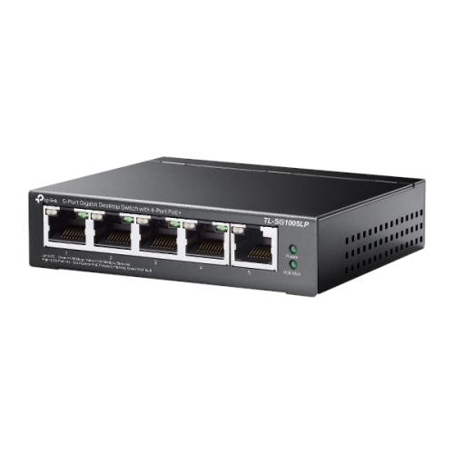 TP-LINK TL-SG1005LP 5-Port Gigabit Desktop Switch with 4-Port PoE+