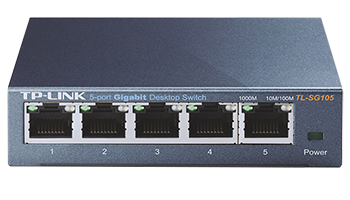 TP-LINK TL-SG105 v.6 5-port Gigabit Desktop Switch, QoS, IGMP snooping 