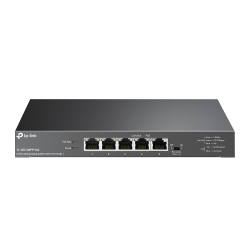 TP-LINK TL-SG105PP-M2 5-Port 2.5G Desktop Switch with 4-Port PoE++