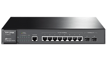TP-LINK TL-SG3210 v.2 JetStream 8-Port Gigabit L2 Managed Switch with 2 SFP Slots