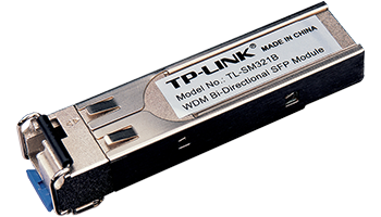 TP-LINK TL-SM321B 1000Base-BX WDM Bi-Di SFP module, LC, TX:1310nm/RX:1550nm, SM, 10km