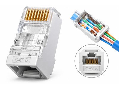 Security Professionals TR-US073-S6 RJ45/8P8C connector UTP Cat6, pass-through