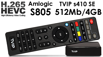 TVIP S-Box v.410 SE IPTV Player Box HEVC