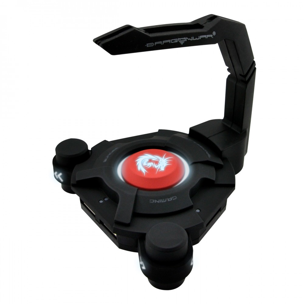 Dragon War, GHW-001,  Mouse Bungee, USB Hub, Black - 14911