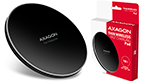 AXAGON WDC-P10T thin Wireless Fast Charging Pad, Qi 5/7.5/10W, micro USB