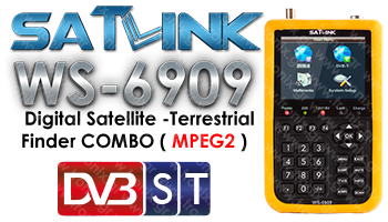 SatLINK WS 6909 Combo ΕΠΙΓΕΙΟ & ΔΟΡΥΦΟΡΙΚΟ ΠΕΔΙΟΜΕΤΡΟ SATFINDER DVB-S & DVB-T