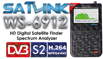 Satlink WS-6912 HD DVB-S2 Spectrum Analyzer ΔΟΡΥΦΟΡΙΚΟ ΠΕΔΙΟΜΕΤΡΟ SATFINDER