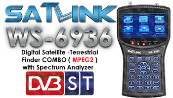 Satlink WS-6936 Combo DVB-S&T Instrument with Spectrum Analyzer 