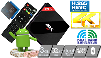 H96 PRO PLUS Amlogic S912 Octa Core 3GB RAM 32GB ROM TV Box