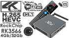 X96 X6 Rockchip RK3566 Android 11 TV Box 4GB Ram 32GB Rom  Dual Wifi AC Ethernet HDMI BT 