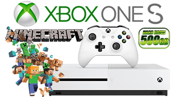 MICROSOFT Xbox One S 500GB Console - Minecraft Complete Adventure Bundle