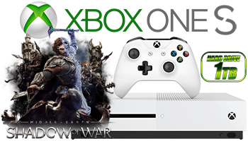 Microsoft Xbox One S 1TB & Middle Earth: Shadow Of War