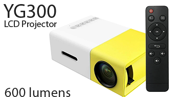 YG300 LCD Mini Pocket Portable LED Projector Home Cinema