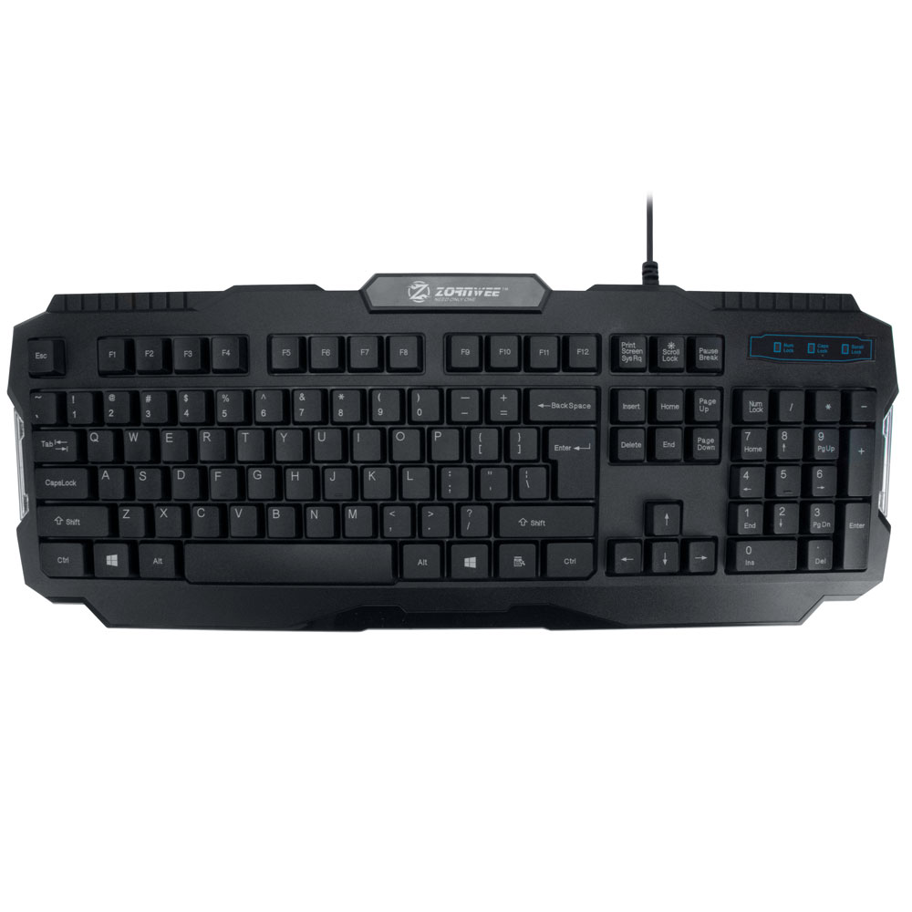 ZornWee V01 Gaming keboard, Black - 6062 