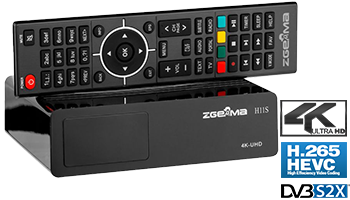 ZGEMMA H11S 4K H.265/HEVC DVB-S2X Digital Satellite Receiver Deocder HI3798MV