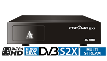 Zgemma H9S 4K UHD Sat Receiver with built in 300MHz WIFI DVB-S2X QT-Stalker, Multistream