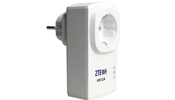 ZTE H512A Mini Powerline Adapter, AV200, 1x 10/100Mbps port, AC Power Socket 2  X PACK