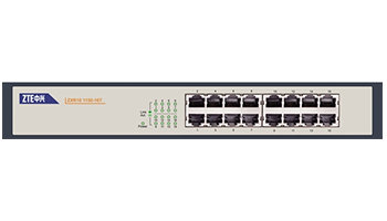ZTE ZXR10-1150-16T, 16-Port 10/100Mbps, Unmanaged Switch, Rakmount