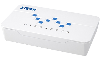 ZTE ZXR10-1150-8T, 8-Port 10/100Mbps, Unmanaged Switch, Desktop