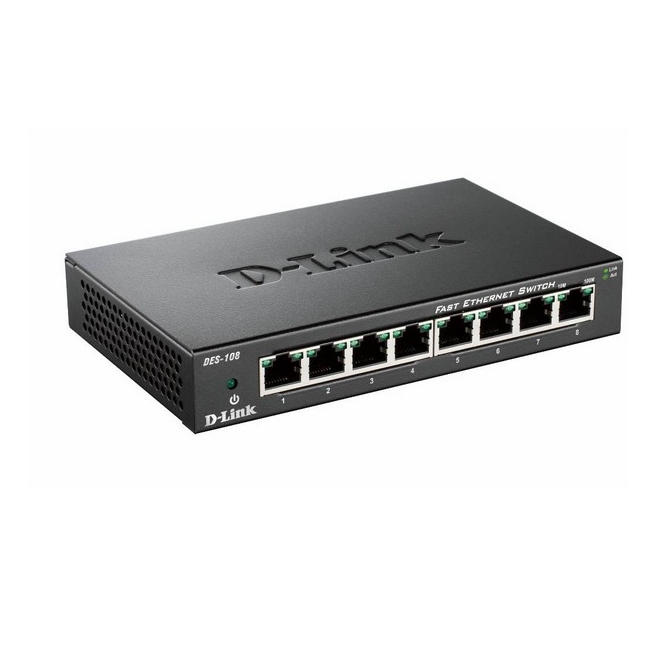 D-Link DES-108 8-port 10/100 Desktop Switch