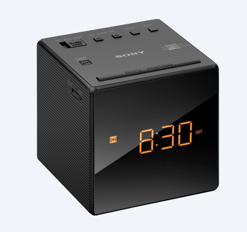 Sony ICF-C1 portable radio, black ICFC1B.CED