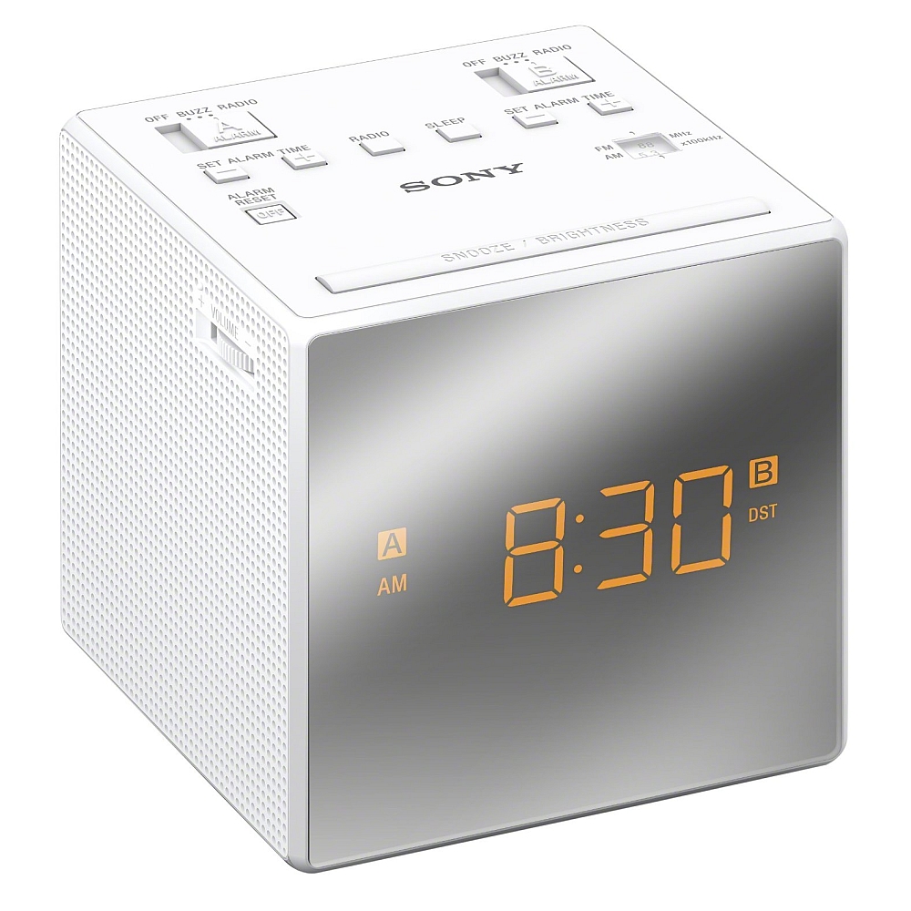 Sony ICF-C1T portable radio, white ICFC1TW.CED