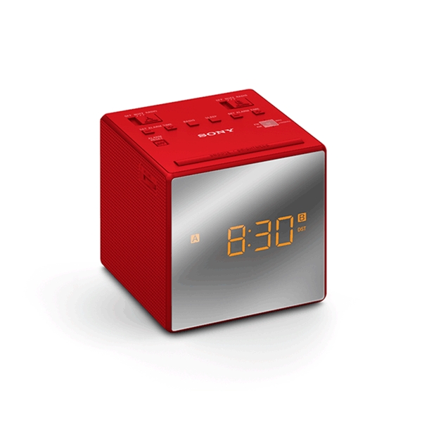 Sony ICF-C1T portable radio, red ICFC1TR.CED