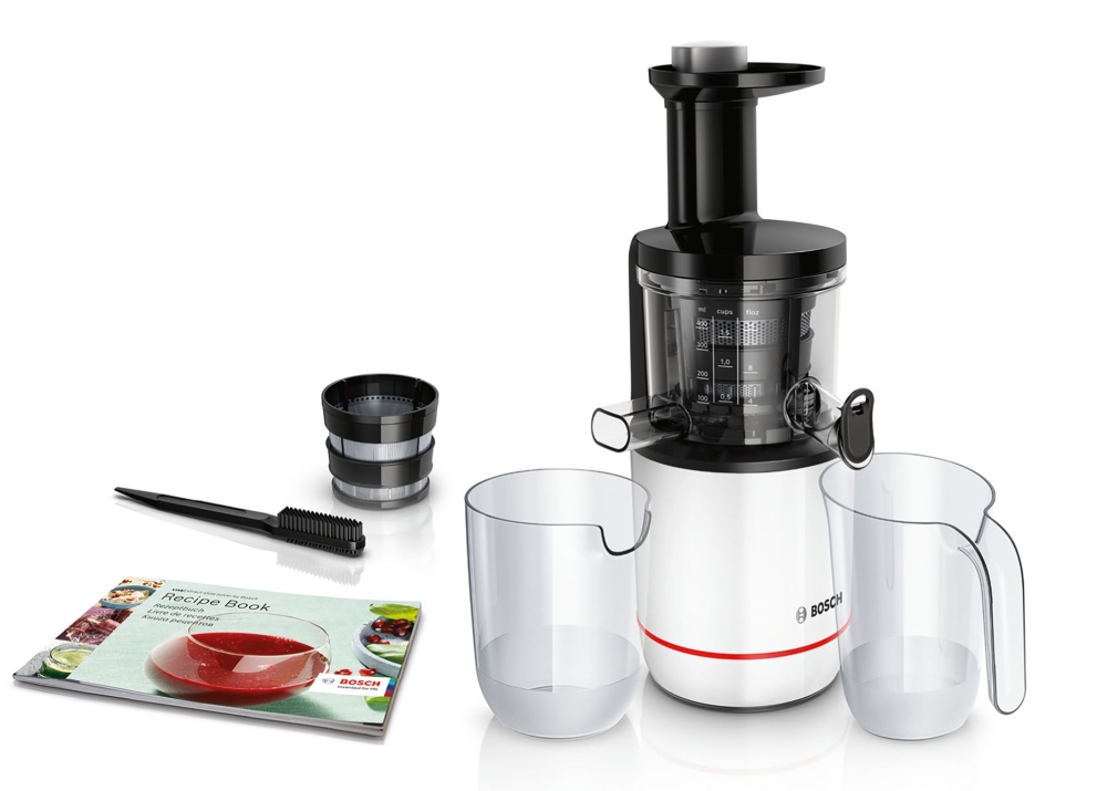 Bosch MESM500W, Slow juicer VitaExtract 150 W, 55 rpm, 1 speed + reverse function