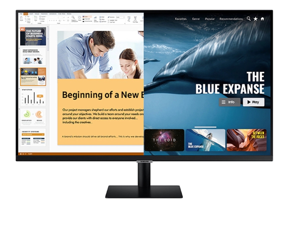 Samsung 27AM500 27" VA SMART Monitor 60Hz 8 ms GTG 1920 x 1080 250 cd/m2 3000:1 Contrast HDR10 DeX 