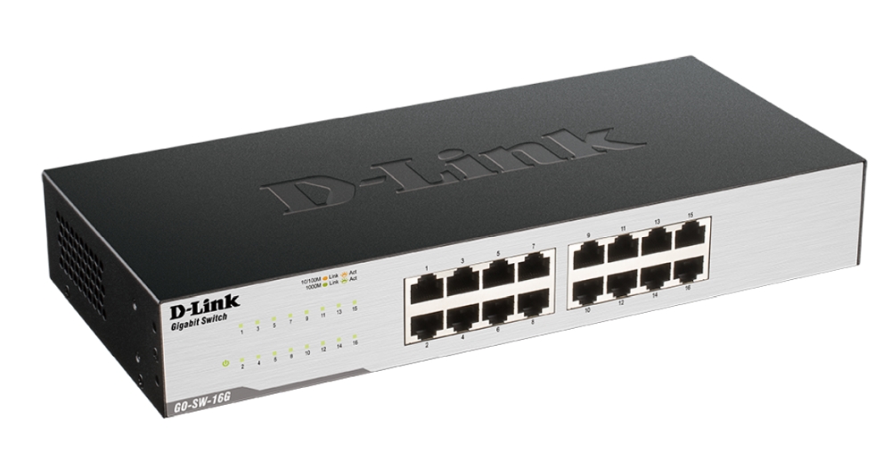 D-Link GO-SW-16G 16-Port Gigabit Easy Desktop Switch