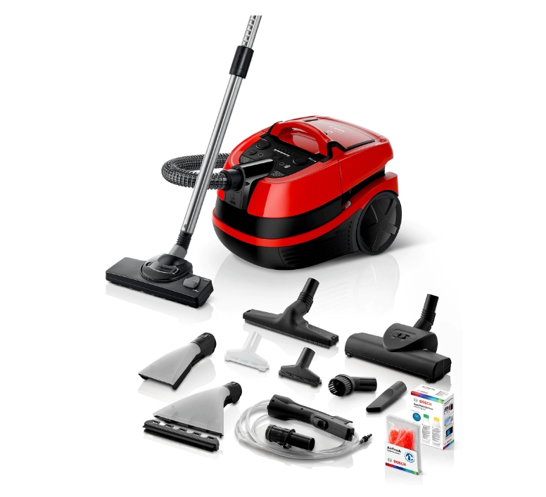 Bosch BWD421PET, 3in1 vacuum cleaner for dry and wet cleaning, 2,5 lt dust container