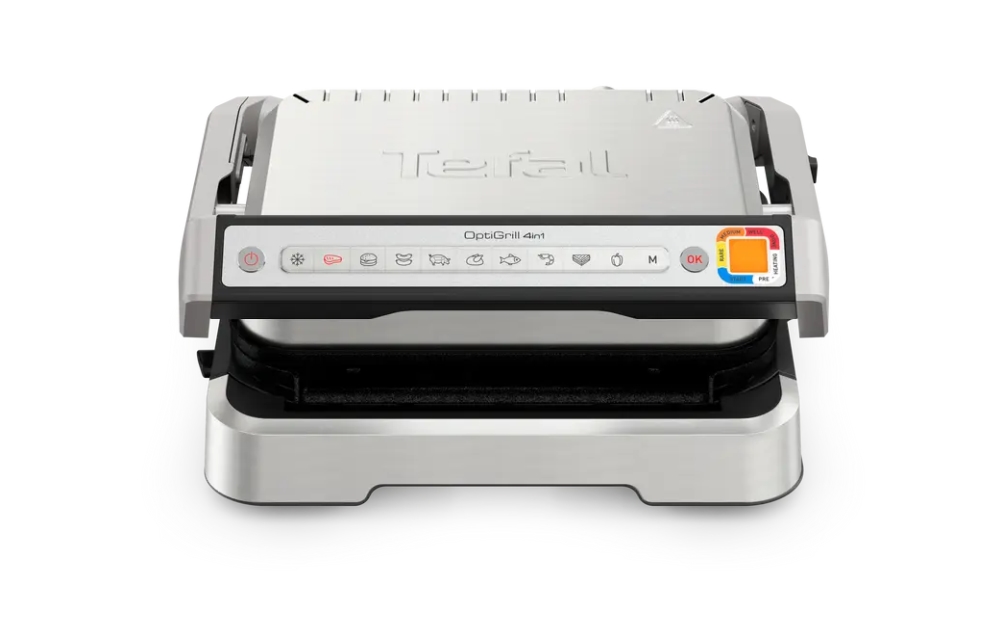 Tefal GC774D30 Optigrill 4In1 Inox, (Grill, Bbq, Oven, Complete Meal), 600Cm2 Cooking Surface