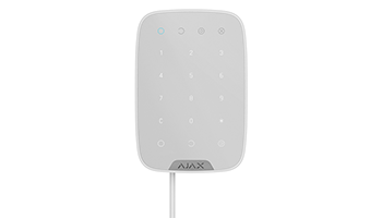 AJAX FIBRA Keypad WH Wired touch LED keypad for arming, partial arming, disarming and panic alarm of