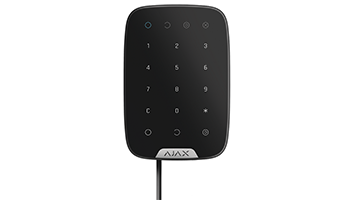 AJAX FIBRA Keypad BL Wired touch LED keypad for arming, partial arming, disarming and panic alarm of